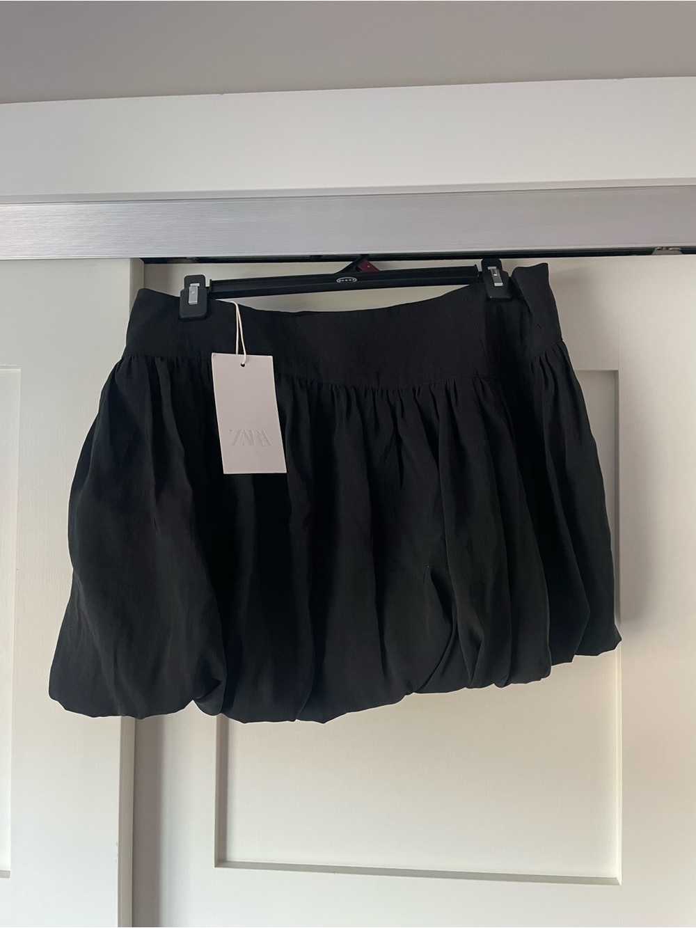 Zara Black Bubble Mini Skirt